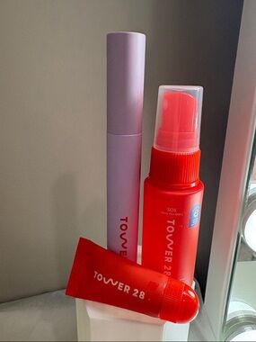 Tower 28 Mascara SOS Spray Lip Gloss Bundle New Unused Sephora Set